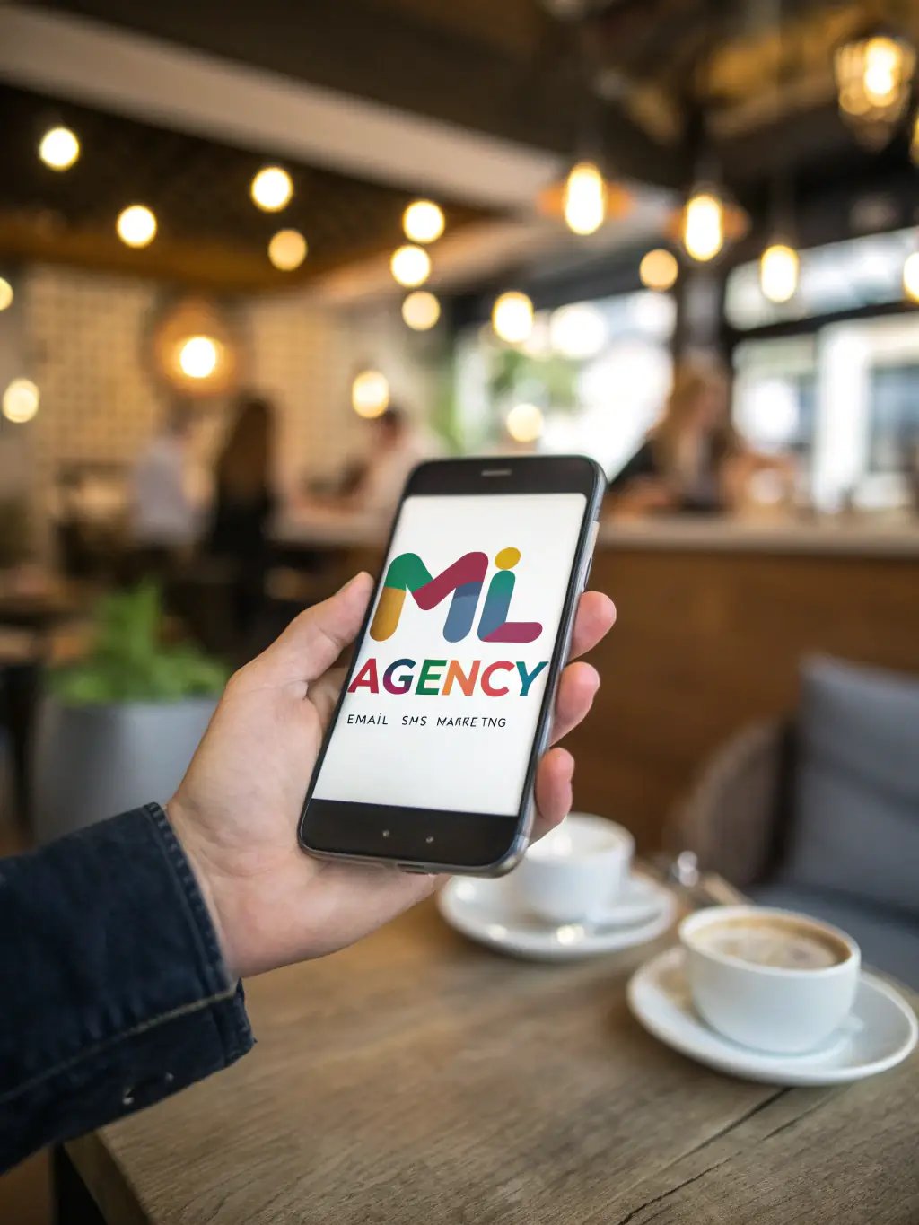 An image depicting a smartphone displaying a promotional SMS message, highlighting the effectiveness of A2P SMS in reaching customers directly and efficiently.